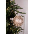 6 &#39;&#39; Pailletten Perlen Champagner Glitter Ball Weihnachten Ornamente